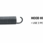 1971–1976 Chevy Impala Caprice Hood Hinge Springs – New – Pair